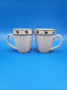 Folkcraft Stoneware Rainbow Trout By Scotty Z Fly Fishing Flies Coffee Mug Cup - Picture 1 of 13