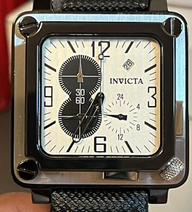 Invicta 3946 Square Chronograph 40mm (Needs New Battery) - Picture 1 of 11