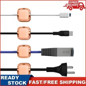 6 Pcs Magnetic Cable Management Clips Desk Wall Adhesive Cord Organizer(Orange) - Photo 1/10