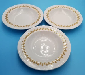 3-Vtg Shenango Restaurant Ware 9" Soup/Salad Bowls w/slight scallop edge USA - Picture 1 of 5