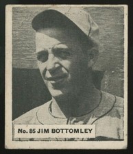 1936 V355 WORLD WIDE GUM CANADIAN GOUDEY 85 JIM BOTTOMLEY CINCINNATI REDS STRONG
