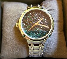 VERY RARE SPECIAL  EDITION ECCLISSI FACETS GENUINE EMERALD STAINLESS STEEL WATCH