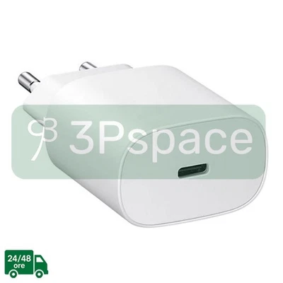 Alimentatore 25W Caricabatterie per iPhone/Samsung Type-C Carica rapida - Immagine 1 di 2