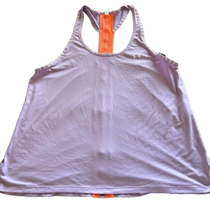 Underarmour Damen Heatgear Tanktop Größe Large Lavendel Racerback Fitnessstudio Training - Bild 1 von 5