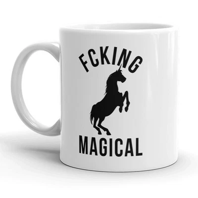 Fcking Magical Mug Funny Mythical Unicorn Horse Coffee Cup - 11oz - Image 1 of 4