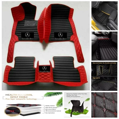 Fit For Mercedes-Benz Car Floor Mat Auto Carpet Cargo Liner Trunk Rug Waterproof - Image 1 of 4