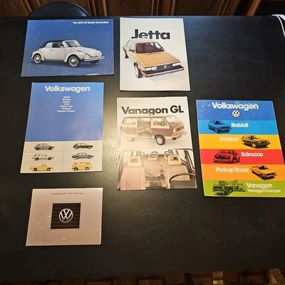 Lote De 6 Folletos Vanagon Volkswagen Años 70 Y 80 1982 De Colección Foto 1 de 4