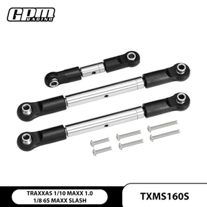 GPM Stainless Steel Adjustable Tie Rods TRAXXAS 1/10 Maxx 1.0 1/8 6S Maxx Slash - Picture 1 of 4