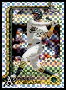 2025 Topps Chrome X-Fractor Miguel Andujar Athletics #45 - Picture 1 of 2