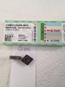 10 NEW TIGER-TEC / WALTER CNMG 432-MP5 CARBIDE INSERTS 120408 GR: WKK10S. {G105} - Picture 1 of 1