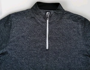 FootJoy Mid Layer Shirt Mens Large Gray 1/4 Zip Golf Performance Lightweight - Picture 1 of 9