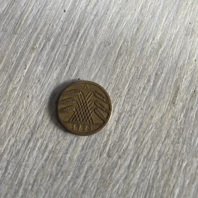 MONEDA ALEMANIA 1924 A 5 PENIQUES Foto 1 de 2