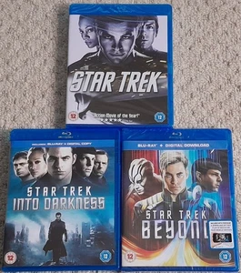 STAR TREK KELVIN TRILOGY BLU-RAY COLLECTION 1ST & 3RD MOVIE NEW & SEALED  - Picture 1 of 2