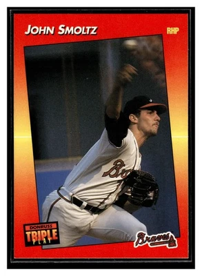 John Smoltz #172 1992 Triple Play Atlanta Braves - Image 1 of 2