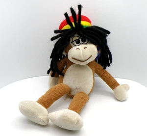 Vtg plush Reggae Rasta Jamaican Monkey w Tag 14" Goffa USA Dreadlocks - Picture 1 of 11