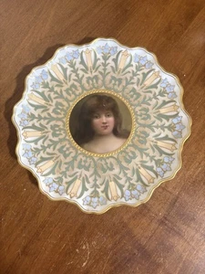 Handgemalter Doulton Burslem Portrait Schrank Teller - Bild 1 von 5