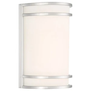 Access Lighting 62165/FST Lola 10" Tall LED Wall Sconce - Silver - Picture 1 of 6