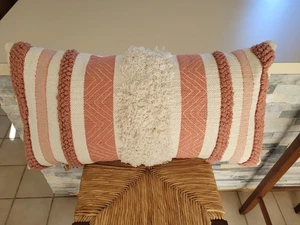 DEVI DESIGNS Boho Designer Lumbar Toss Santa Fe Southwest Pillow 24 in X 12 in - Picture 1 of 1