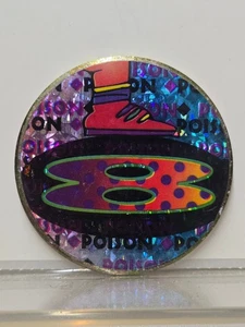 Pog Poison 8 Ball Metal Slammer Holographic POG Slammer Toy Vintage 90s - Bild 1 von 2