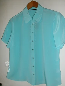 Classic women's blouse size 12. Turquoise colour. BHS. New with tags. - Picture 1 of 3