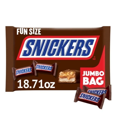 Fun Size Chocolate Candy Bars, 18.71 oz Jumbo Bulk Candy Bag - Image 1 of 4
