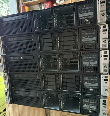 HP ProLiant DL380P Gen8 2x 8 núcleos Xeon E5-2690 2,90 GHz 96 GB RAM 8x bahías sin discos duros Foto 1 de 4