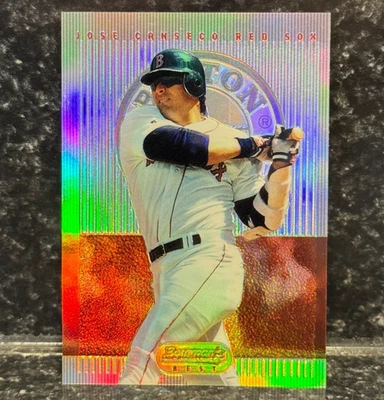 Bowman's Best Jose Canseco 1995 Medias Rojas #29 Rojo Refractor Paralelo Raro Sp Foto 1 de 2
