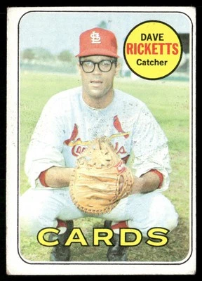 Dave Ricketts 1969 Topps #232 St. Louis Cardinals VG - Image 1 of 2