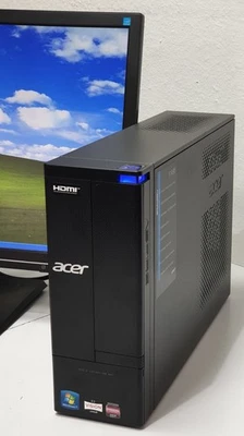 Acer Aspire X1430 Windows XP Gaming PC Computer 500GB 4GB DVD HDMI VGA PS/2 - Bild 1 von 4