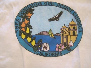 1990s GIRL SCOUTS Tres Condados Legacy Council Logo T-Shirt/Youth S 6-8/NEW - Bild 1 von 4