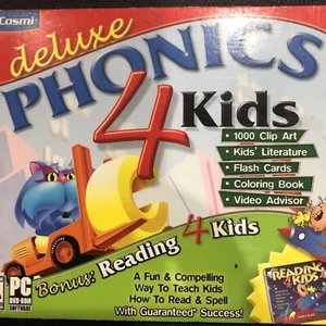 Cosmi Deluxe Phonics 4 Kids Software Windows PC New and Factory Sealed - Picture 1 of 4