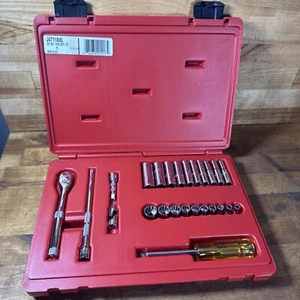 Proto 1/4" Drive Socket Set 25 Pc. SAE 12 Pt. W/ Case TorquePlus USA No J47118XL - Picture 1 of 22