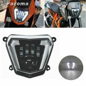 Enduro R LED Headlight Lamp Assembly w/DRL Angel Eyes For 13-17 690R 12-19 690 - Picture 1 of 9