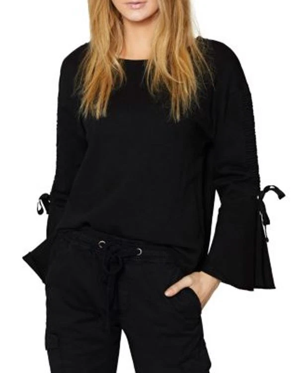 Sudadera para mujer Sanctuary Upper West manga larga lazo trasero negra S Foto 1 de 3