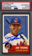 Jim Thome PSA DNA Signed 2002 Topps Heritage Autographed