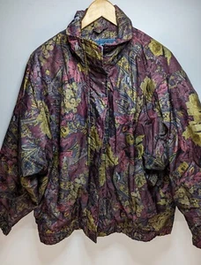 Chaqueta Acolchada Rays Pond Unisex Vintage Años 90 Estampada Roja y Amarilla Talla M/L - Imagen 1 de 12