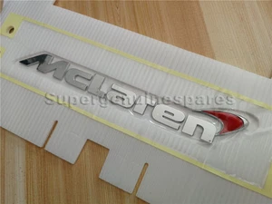 Genuine Mclaren 540C 570S Rear Bumper Rad Emblem Badge# 13A4785CP Brand New - Picture 1 of 6