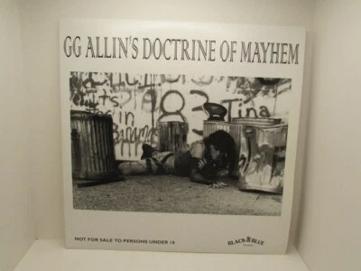 GG ALLIN Doctrine Of Mayhem / Boozin & Pranks VINYL 2 LP Set Black & Blue Foto 1 de 2