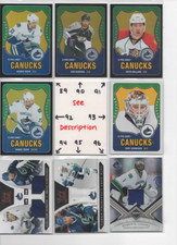 Vancouver Canucks ** SERIAL #'d Rookies Autos Jerseys * ALL CARDS ARE GOOD CARDS