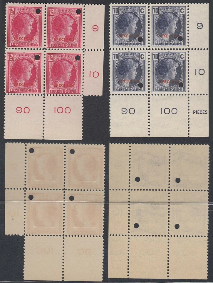 Luxembourg 1934 -Mint never hinged stamps (MNH). Mi nr: 257+281 ..(EB) MV-3360 - Image 1 of 1