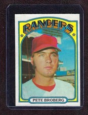1972 O-Pee-Chee, OPC, #64 Pete Broberg, Texas Rangers, NM!