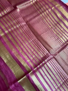 Red Elegant Indian Saree Collection - Pure Tissue Silk Saree Festival Special - Picture 1 of 10