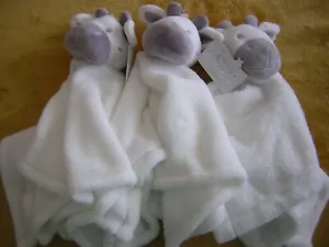 TJM MOON & STARS WHITE COW COMFORTER SOFT TOY X3 - Picture 1 of 1