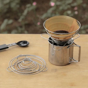 Wiederverwendbarer Kegel Kaffeefilter Faltbarer Kaffeetropfer - Bild 1 von 12