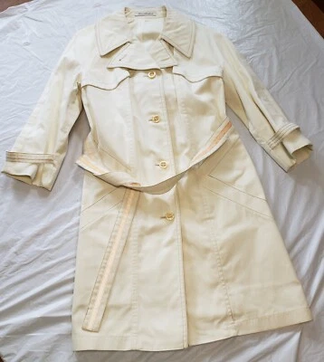Abrigo Misty Harbor Vintage Años 80 Mujer Cualquier Clima Talla 6 Regular Off White Foto 1 de 4