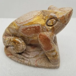 SANDSTONE FROG ONE SOLID PIECE Sandstone from Colorado Vintage - Picture 1 of 9