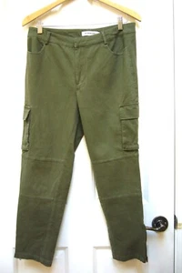 New Just Fabulous Cargo Pants Olive Green Sz 30 NWT - Picture 1 of 6