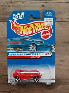 Neu! Hot Wheels - Red Cat-A-Pult Car #18222 - Collector #681 - 1998 1st Edition - Bild 1 von 3