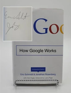 SIGNED How Google Works by Rosenberg & Schmidt 1st Edition 2014 Hardcover Book - Picture 1 of 21