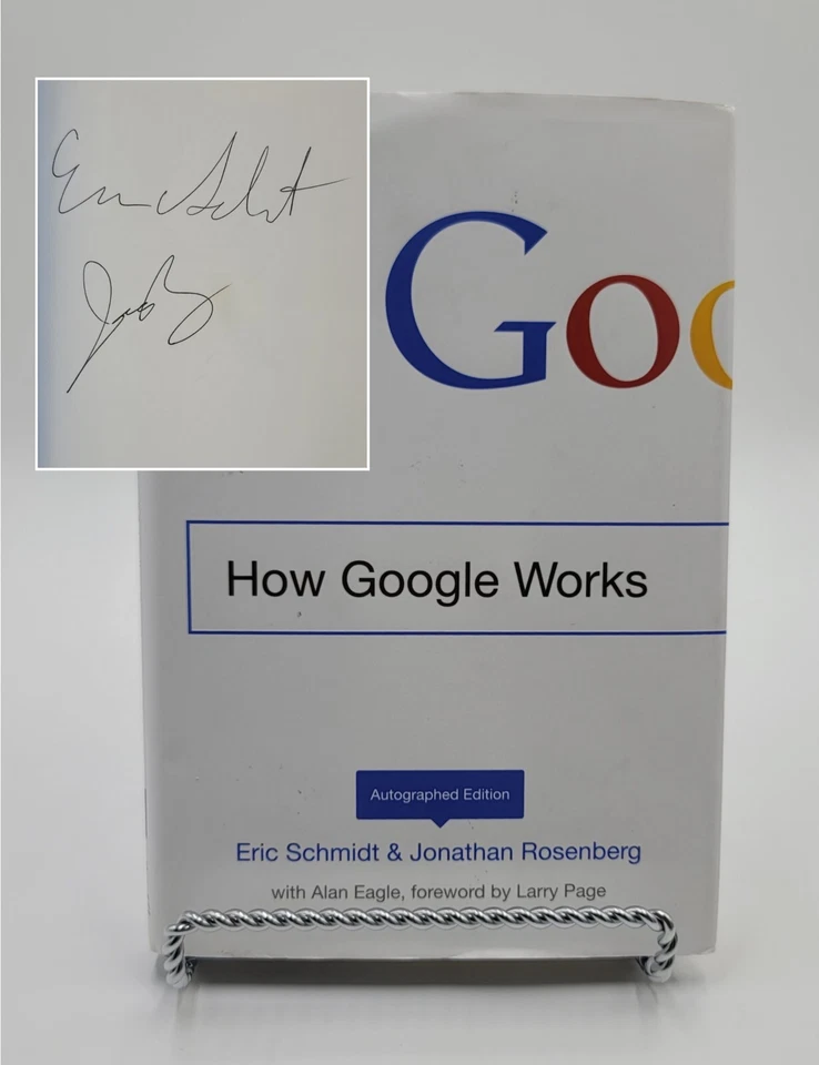 SIGNED How Google Works by Rosenberg & Schmidt 1st Edition 2014 Hardcover Book - Image 1 of 4